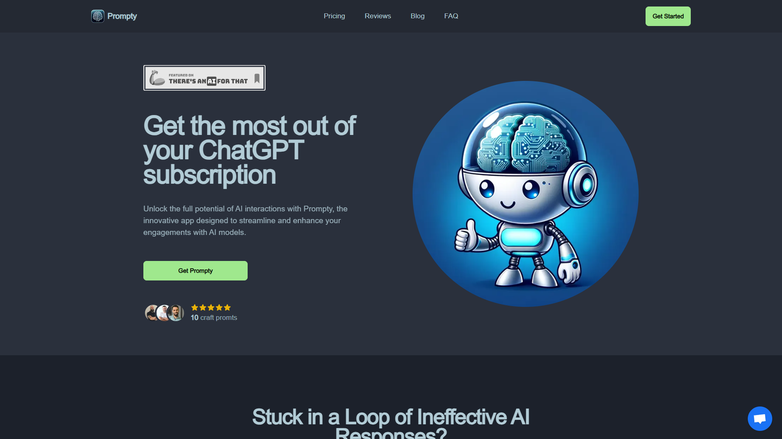 Prompty — интерфейс нейросети Prompty — интерфейс нейросети