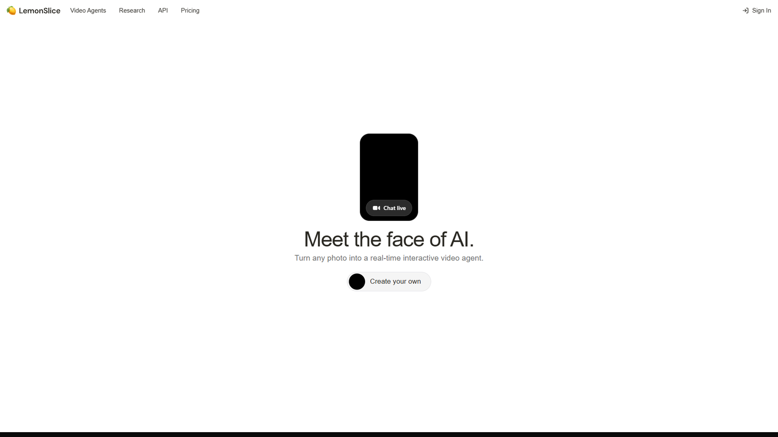 Lemon Slice — интерфейс нейросети Lemon Slice — интерфейс нейросети