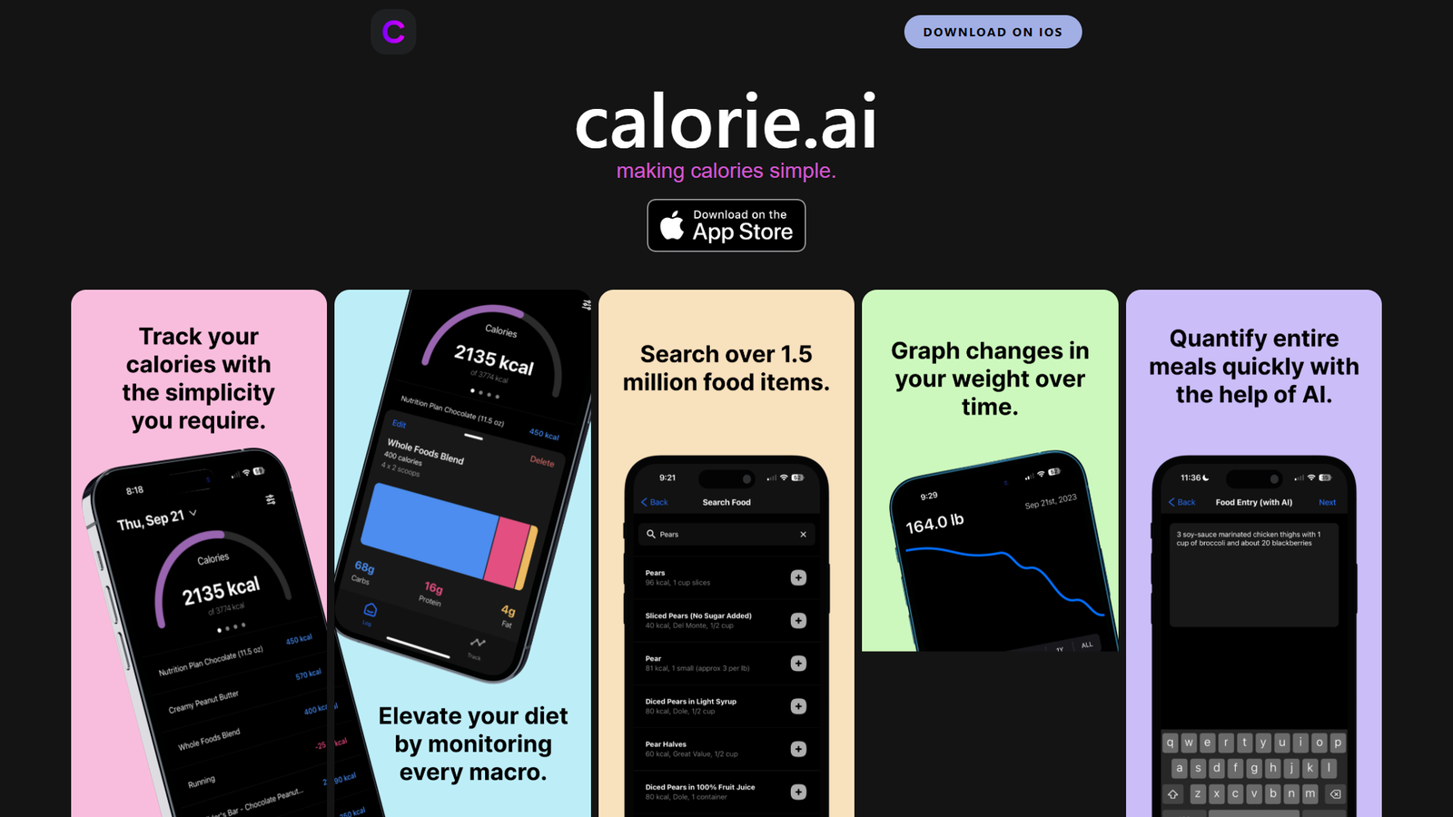 calorie.ai — интерфейс нейросети calorie.ai — интерфейс нейросети