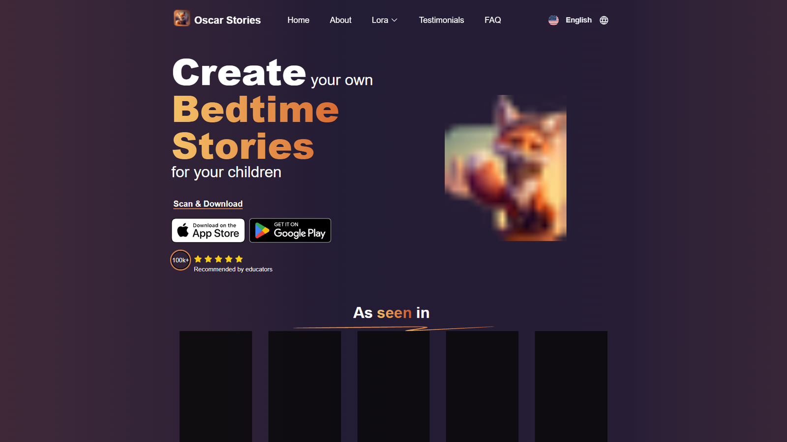 Oscar Stories — интерфейс нейросети Oscar Stories — интерфейс нейросети