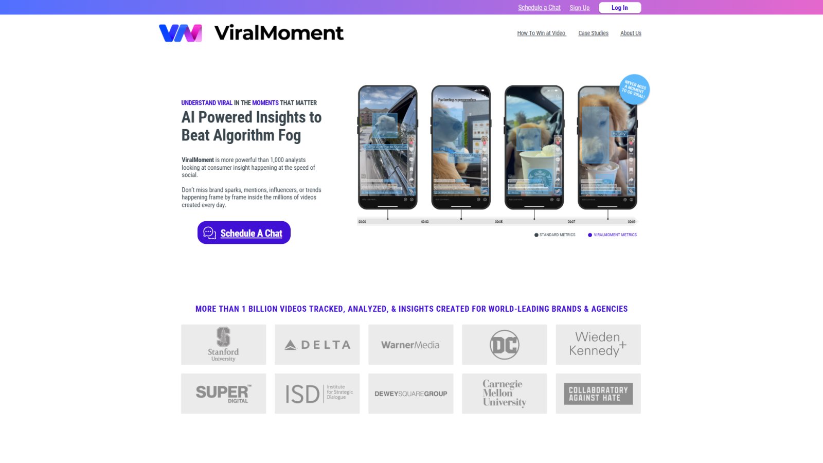 ViralMoment нейросеть Главная страница