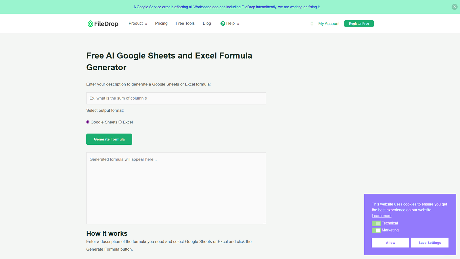 FileDrop Formula Generator — интерфейс нейросети FileDrop Formula Generator — интерфейс нейросети