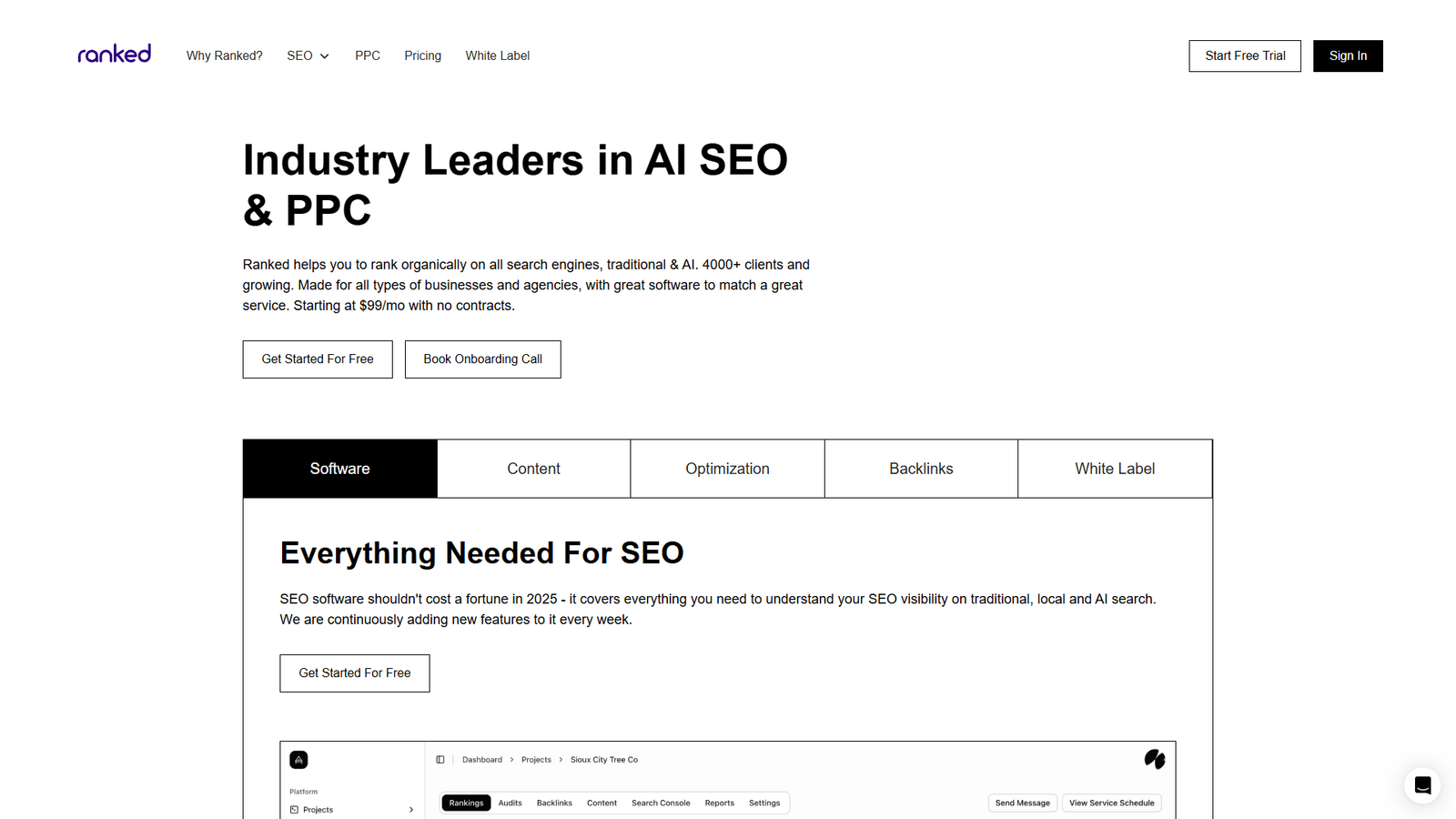 Ranked AI SEO & PPC — интерфейс нейросети Ranked AI SEO & PPC — интерфейс нейросети