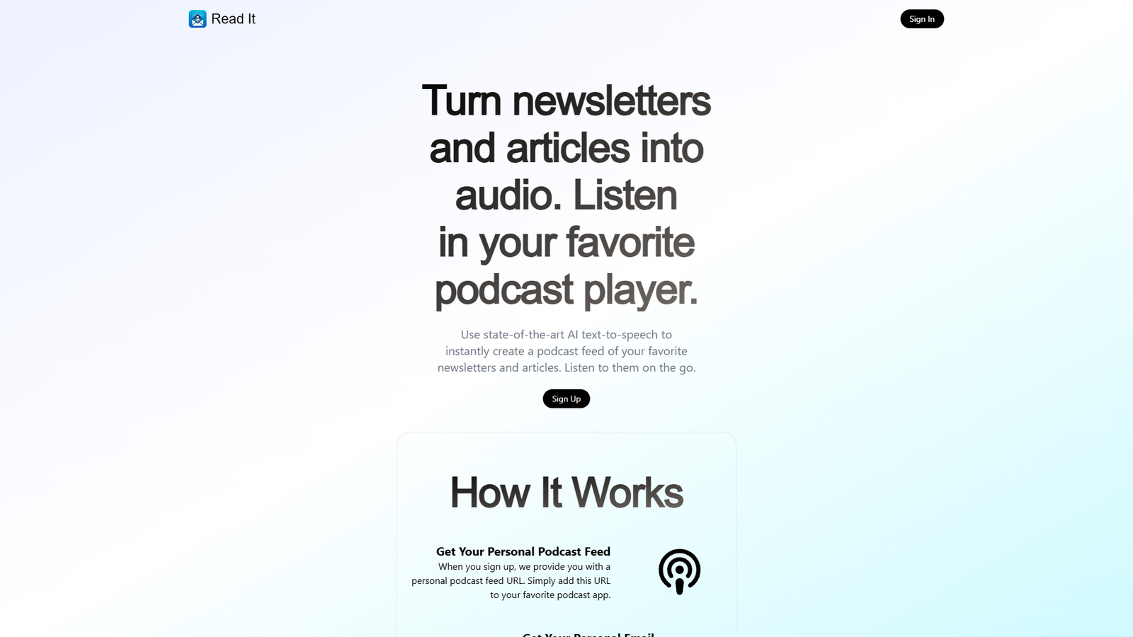 Read It — интерфейс нейросети Read It — интерфейс нейросети