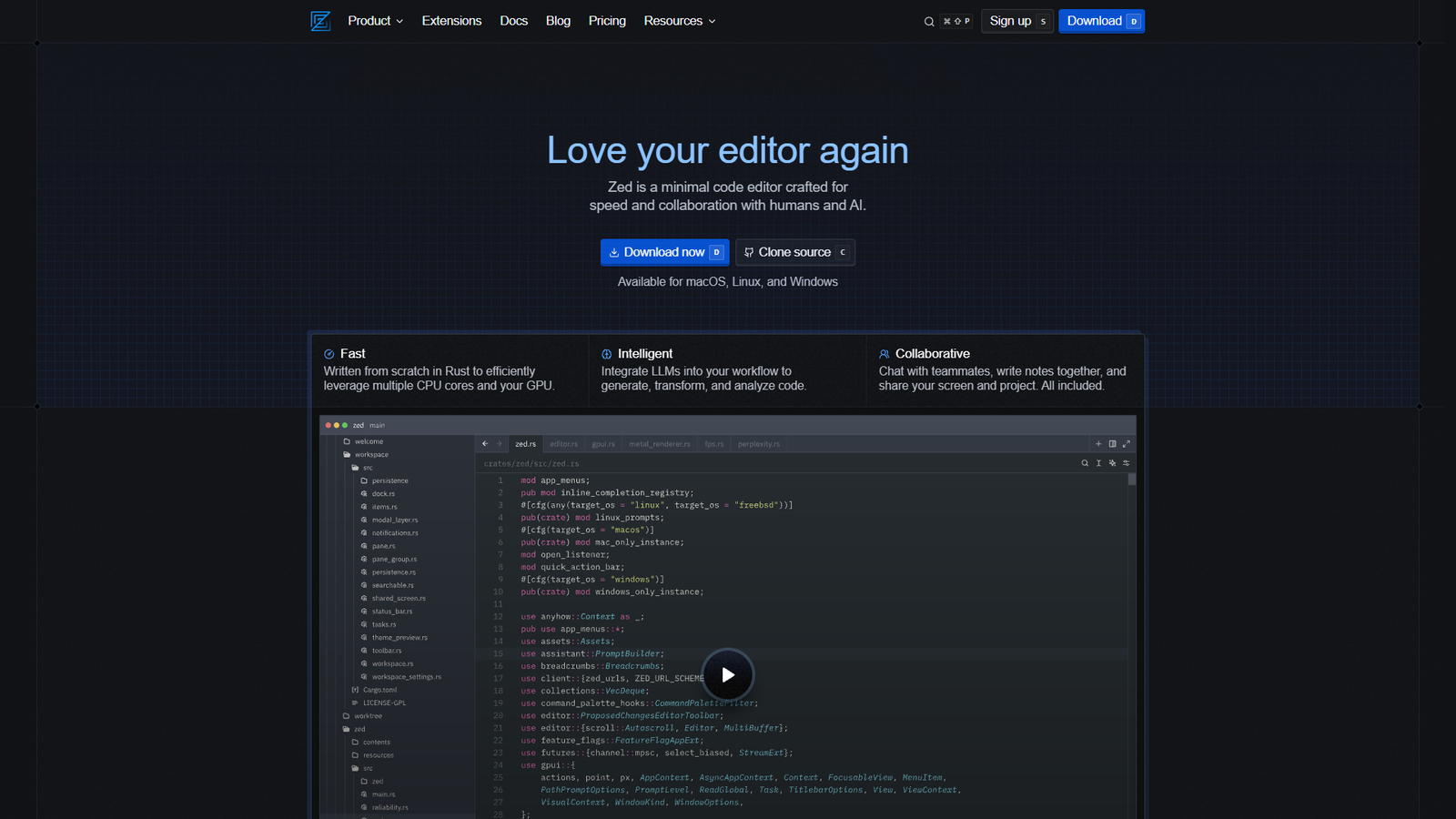 Zed — интерфейс нейросети Zed — интерфейс нейросети