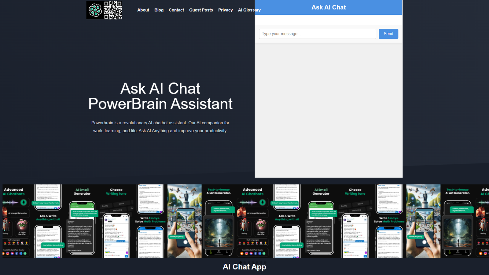 PowerBrain AI Chat — интерфейс нейросети PowerBrain AI Chat — интерфейс нейросети