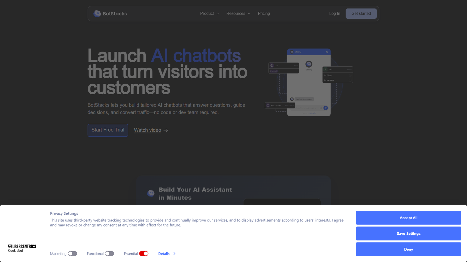 BotStacks — интерфейс нейросети BotStacks — интерфейс нейросети