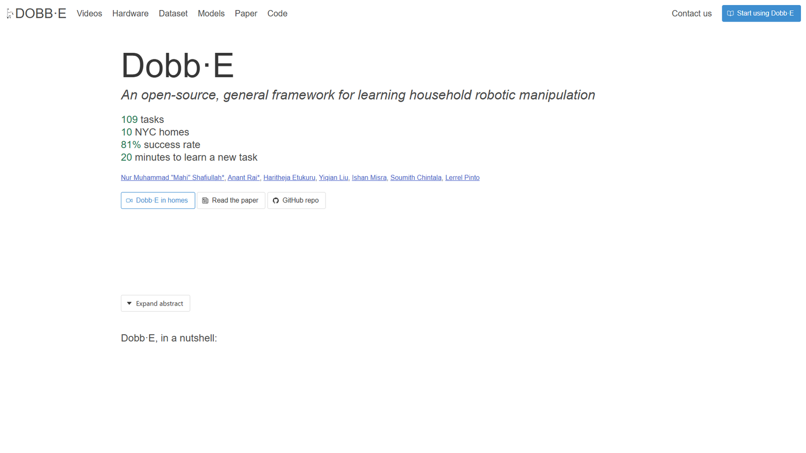 Dobb·E — интерфейс нейросети Dobb·E — интерфейс нейросети