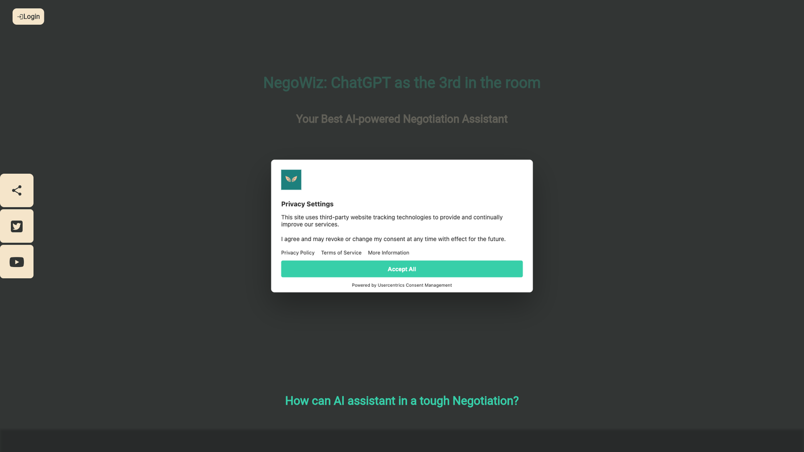 NegoWiz — интерфейс нейросети NegoWiz — интерфейс нейросети