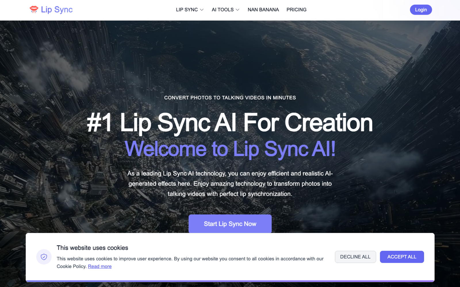 Lip Sync AI — интерфейс нейросети Lip Sync AI — интерфейс нейросети