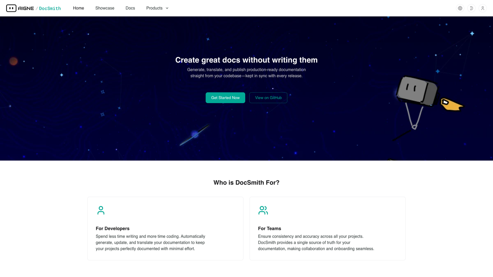 AIGNE DocSmith — интерфейс нейросети AIGNE DocSmith — интерфейс нейросети