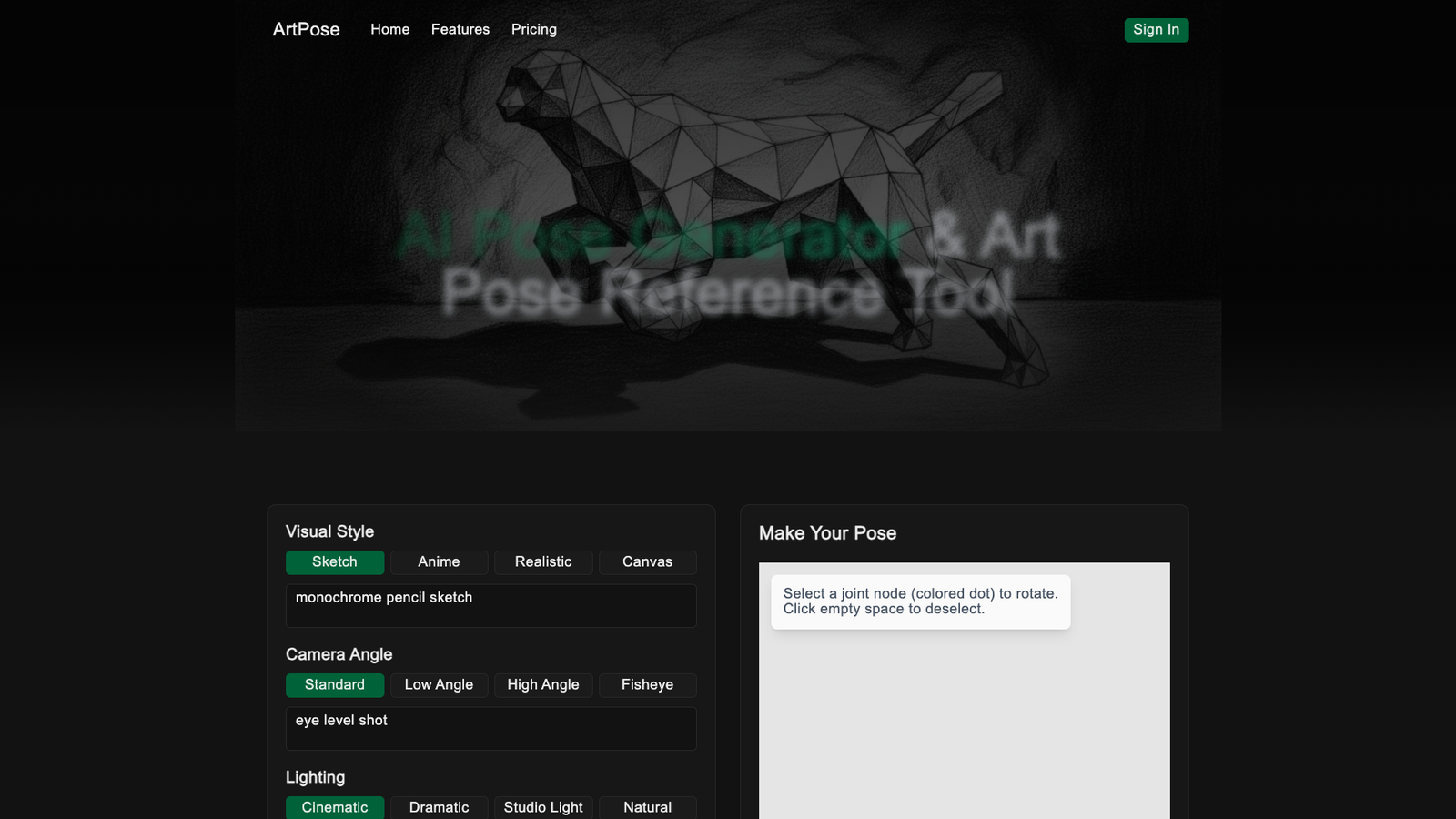 PoseGenerator.net — интерфейс нейросети PoseGenerator.net — интерфейс нейросети