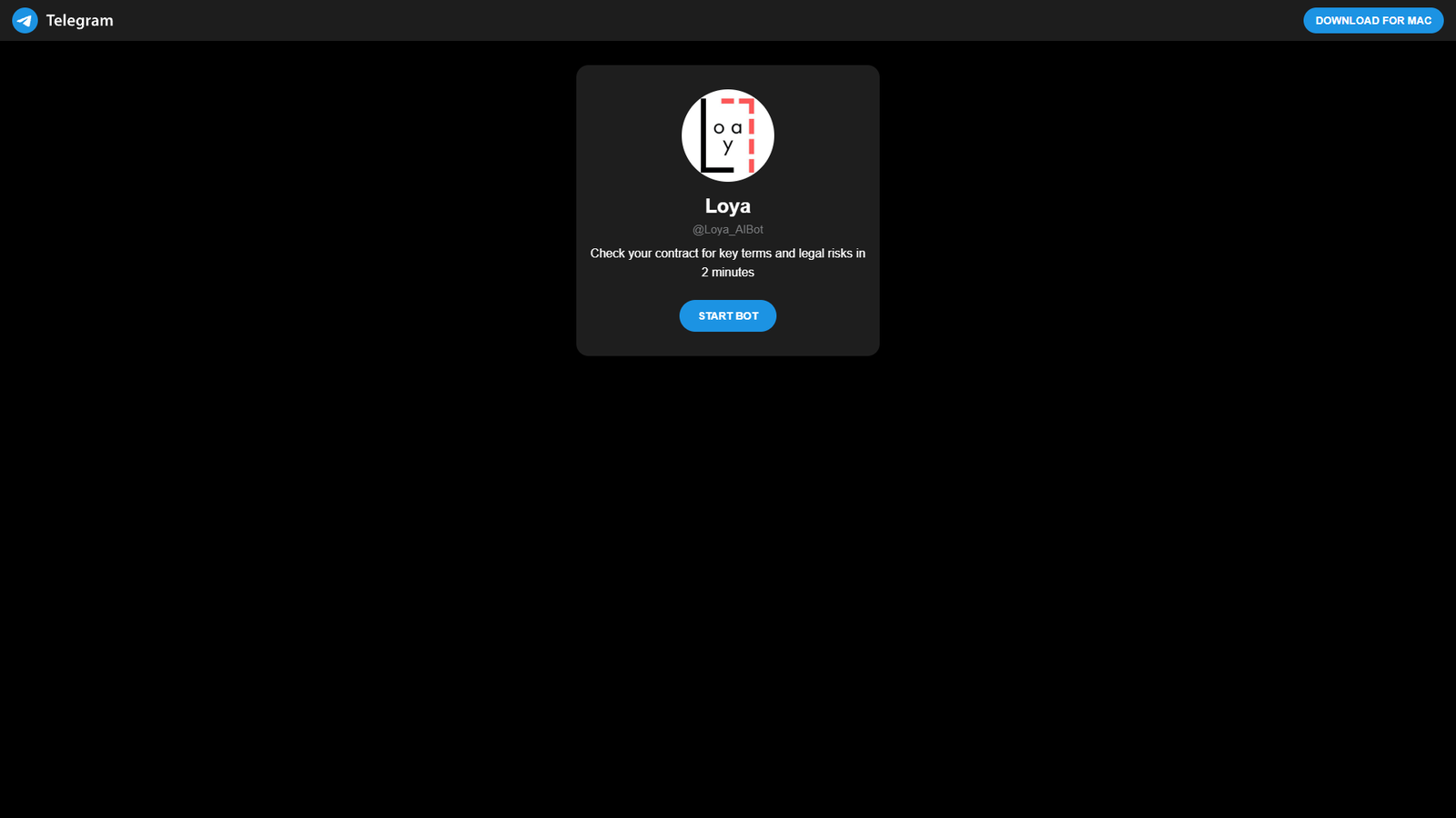 Loya AI Bot — интерфейс нейросети Loya AI Bot — интерфейс нейросети