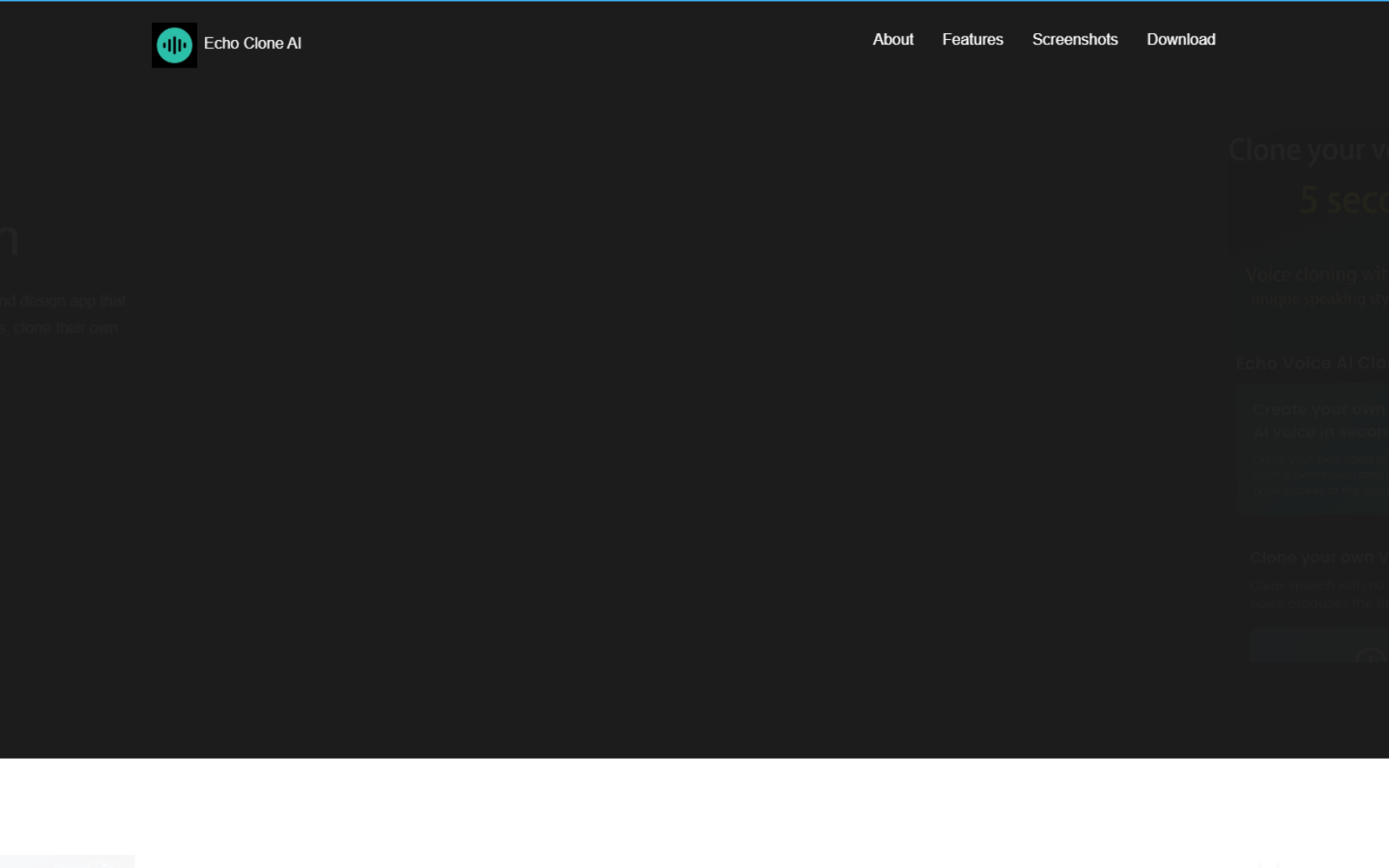 Echo Clone AI — интерфейс нейросети Echo Clone AI — интерфейс нейросети