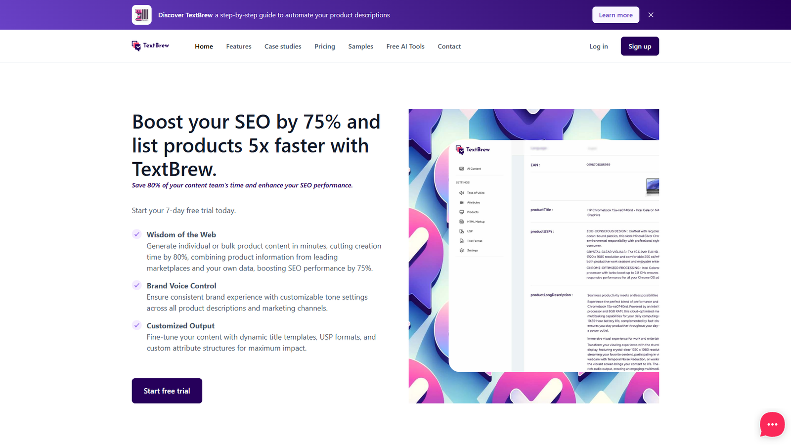 TextBrew — интерфейс нейросети TextBrew — интерфейс нейросети