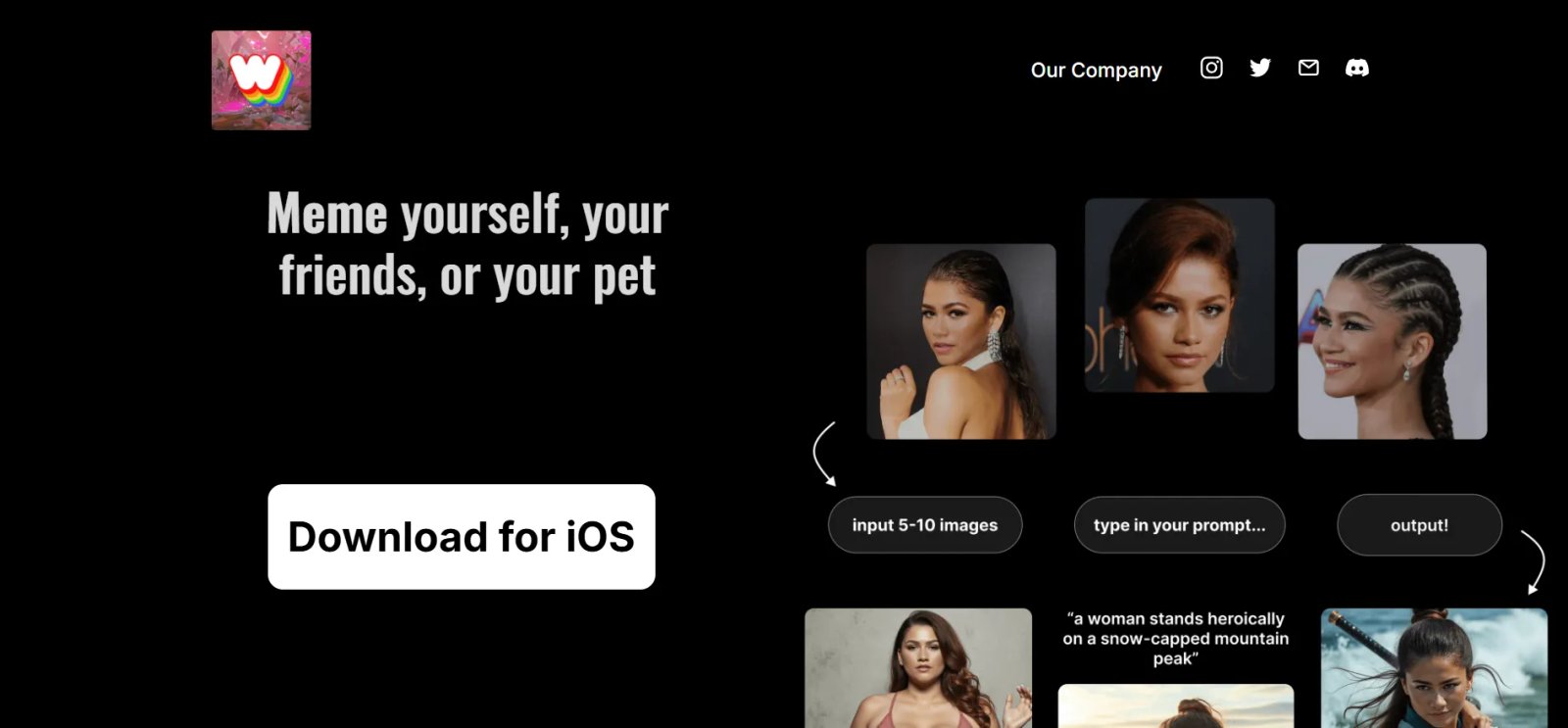 Wombo AI Главная страница Wombo AI Главная страница