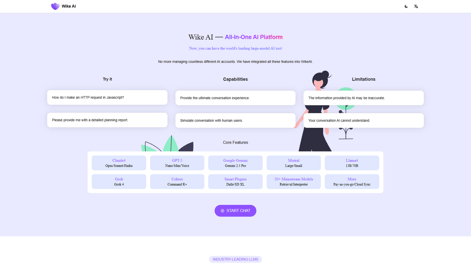 Wike AI — интерфейс нейросети Wike AI — интерфейс нейросети