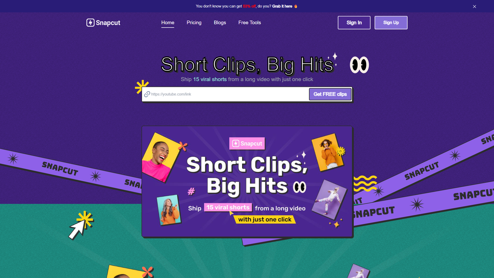 Snapcut.ai — интерфейс нейросети Snapcut.ai — интерфейс нейросети