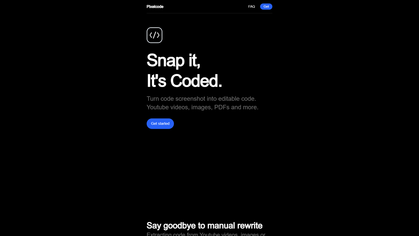 Pixelcode — интерфейс нейросети Pixelcode — интерфейс нейросети