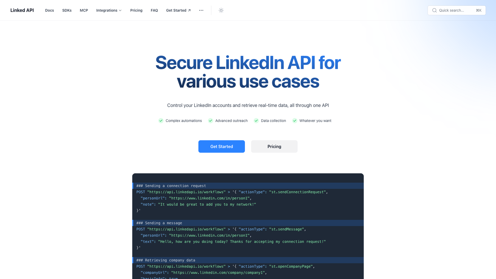 Linked API — интерфейс нейросети Linked API — интерфейс нейросети