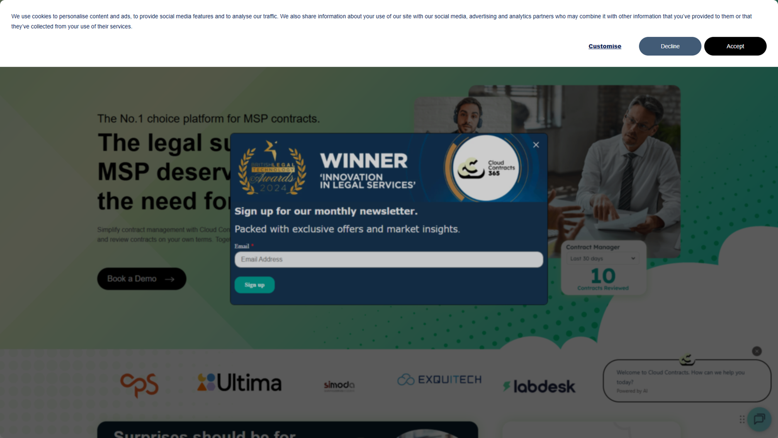 Cloud Contracts 365 — интерфейс нейросети Cloud Contracts 365 — интерфейс нейросети