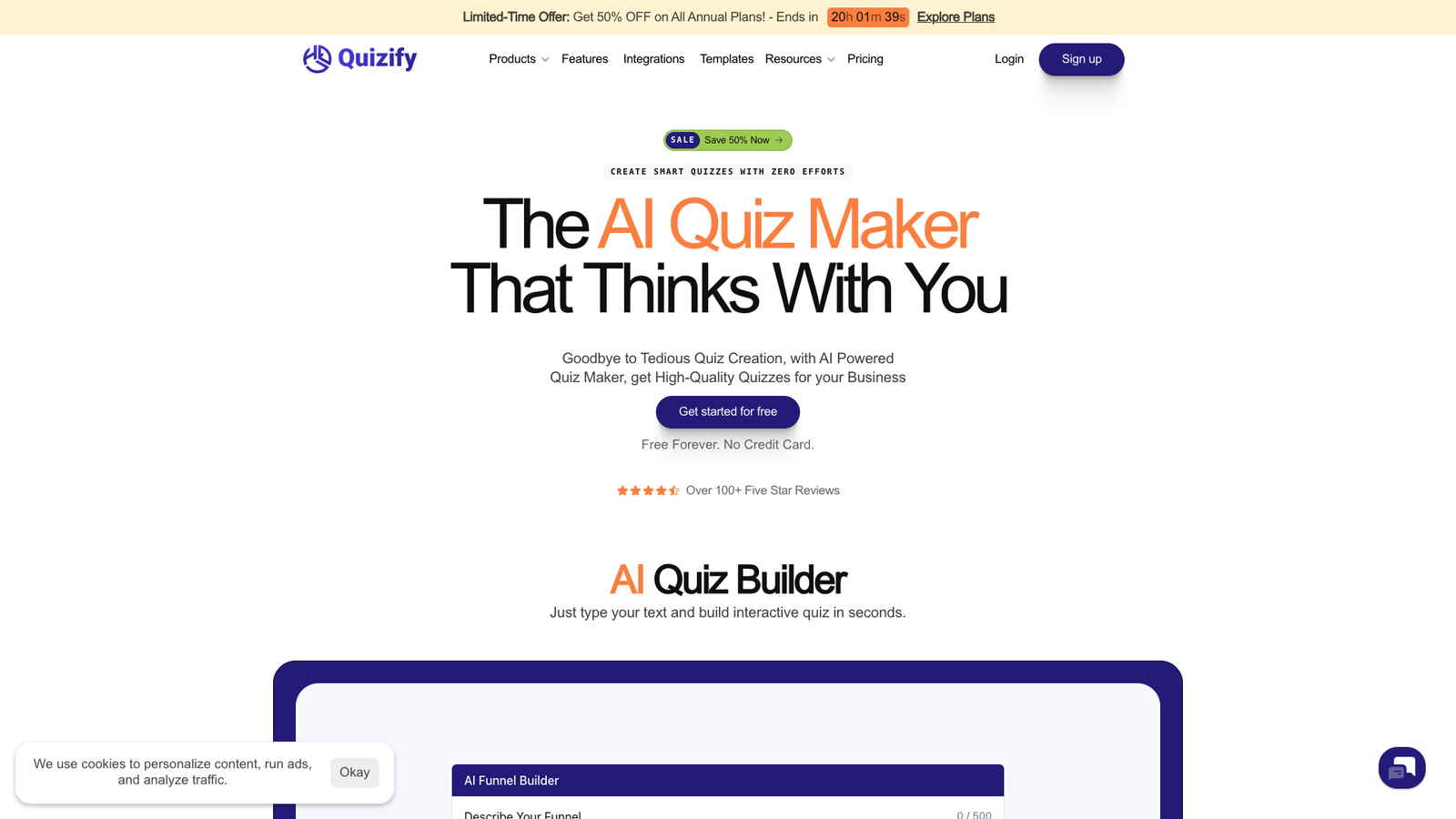 Quizify AI Quiz Maker — интерфейс нейросети Quizify AI Quiz Maker — интерфейс нейросети