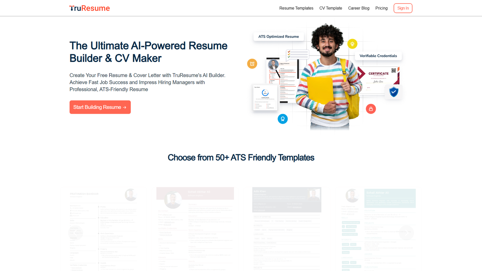 TruResume — интерфейс нейросети TruResume — интерфейс нейросети