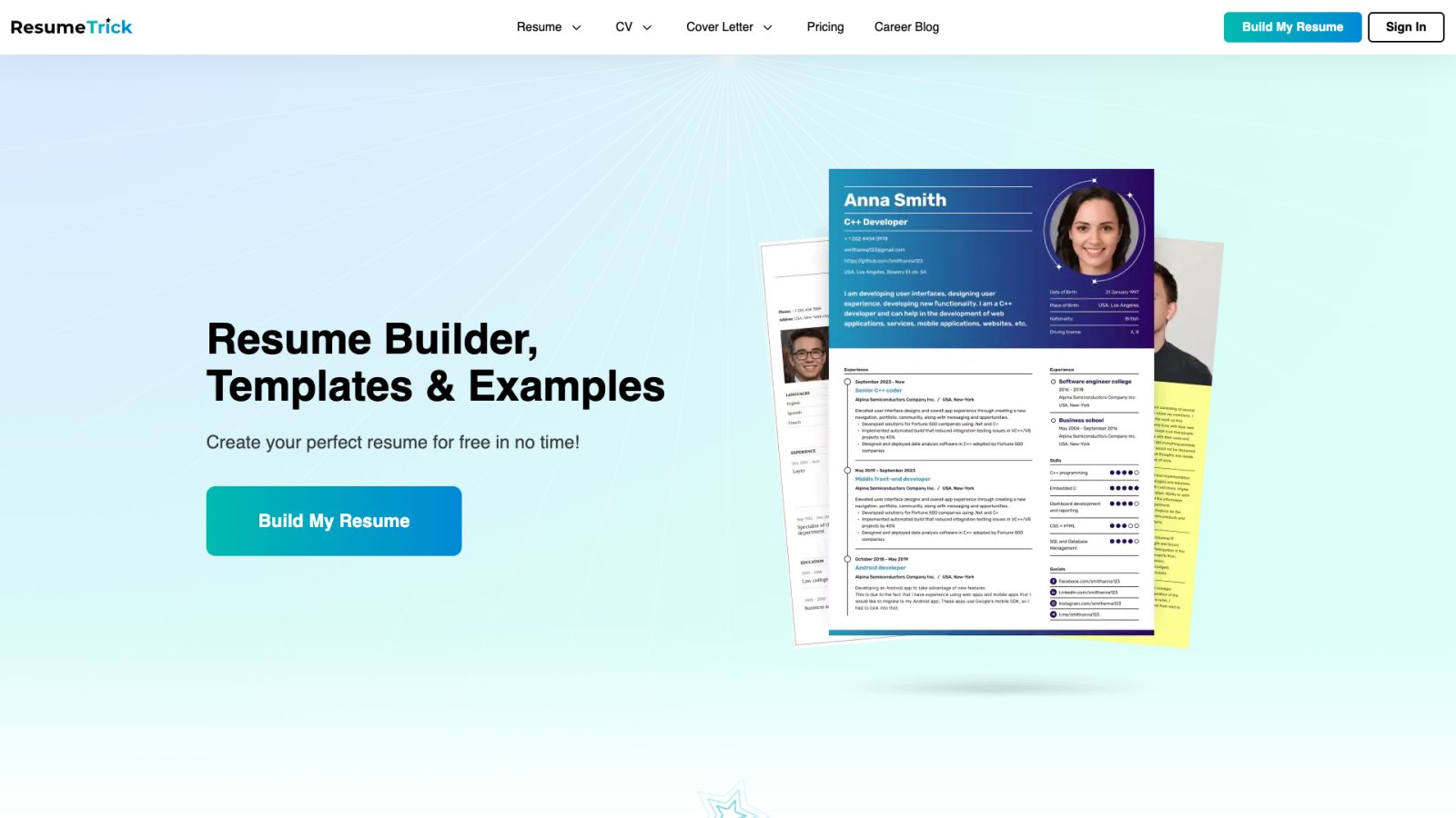 ResumeTrick нейросеть Главная страница ResumeTrick нейросеть Главная страница