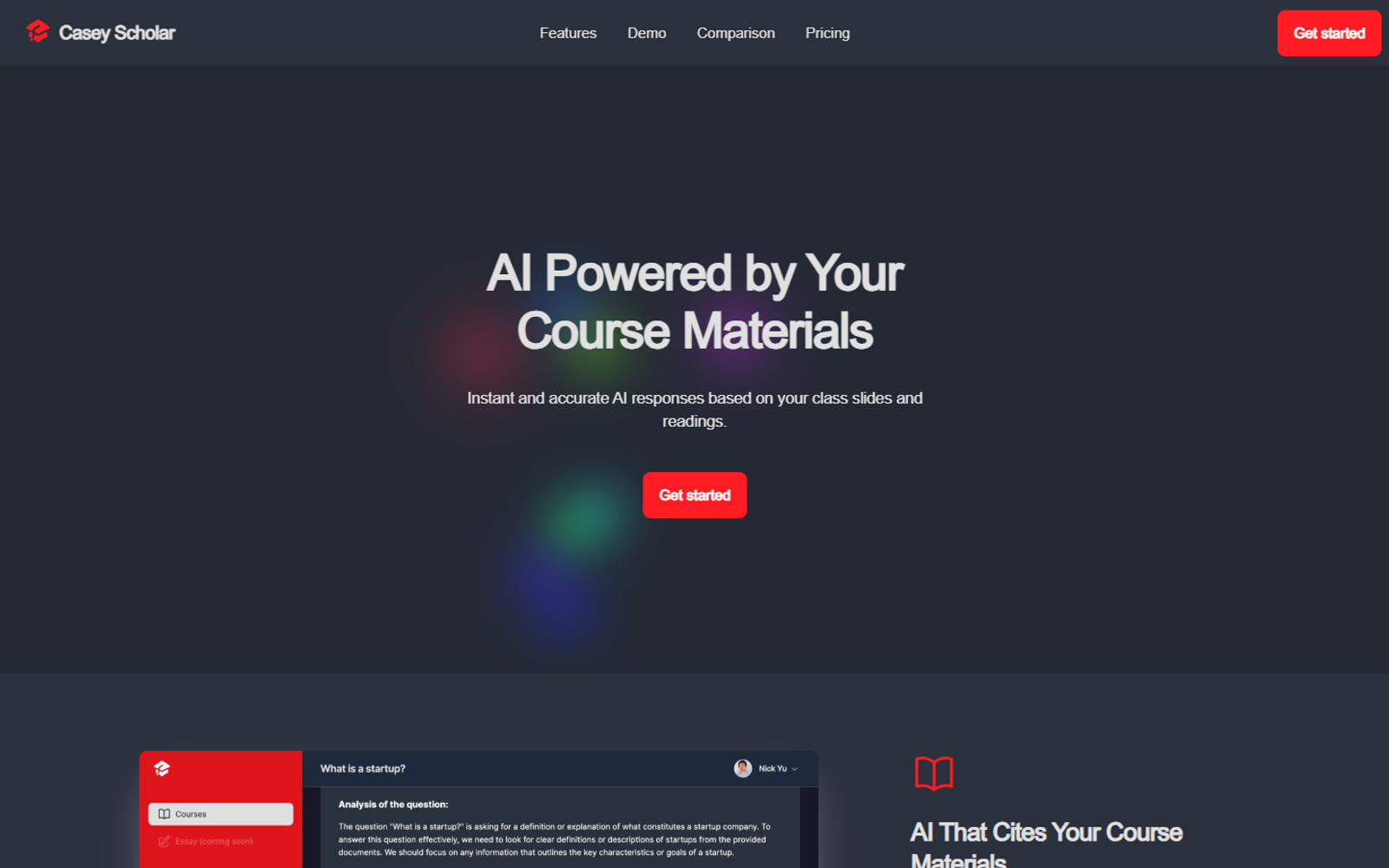 Casey Scholar — интерфейс нейросети Casey Scholar — интерфейс нейросети