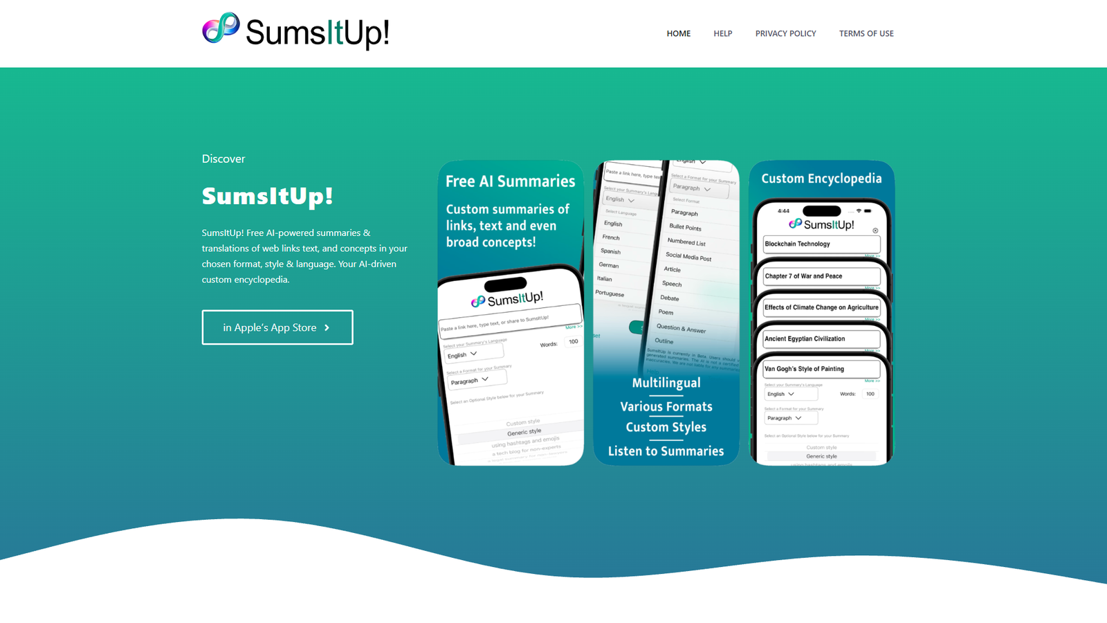 SumsItUp — интерфейс нейросети SumsItUp — интерфейс нейросети