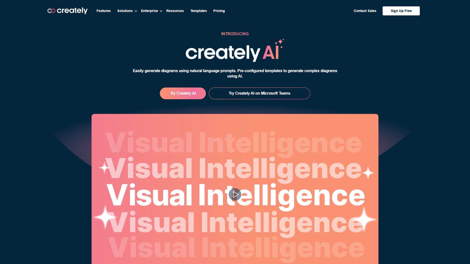 Creately AI Diagram Generator — интерфейс нейросети Creately AI Diagram Generator — интерфейс нейросети