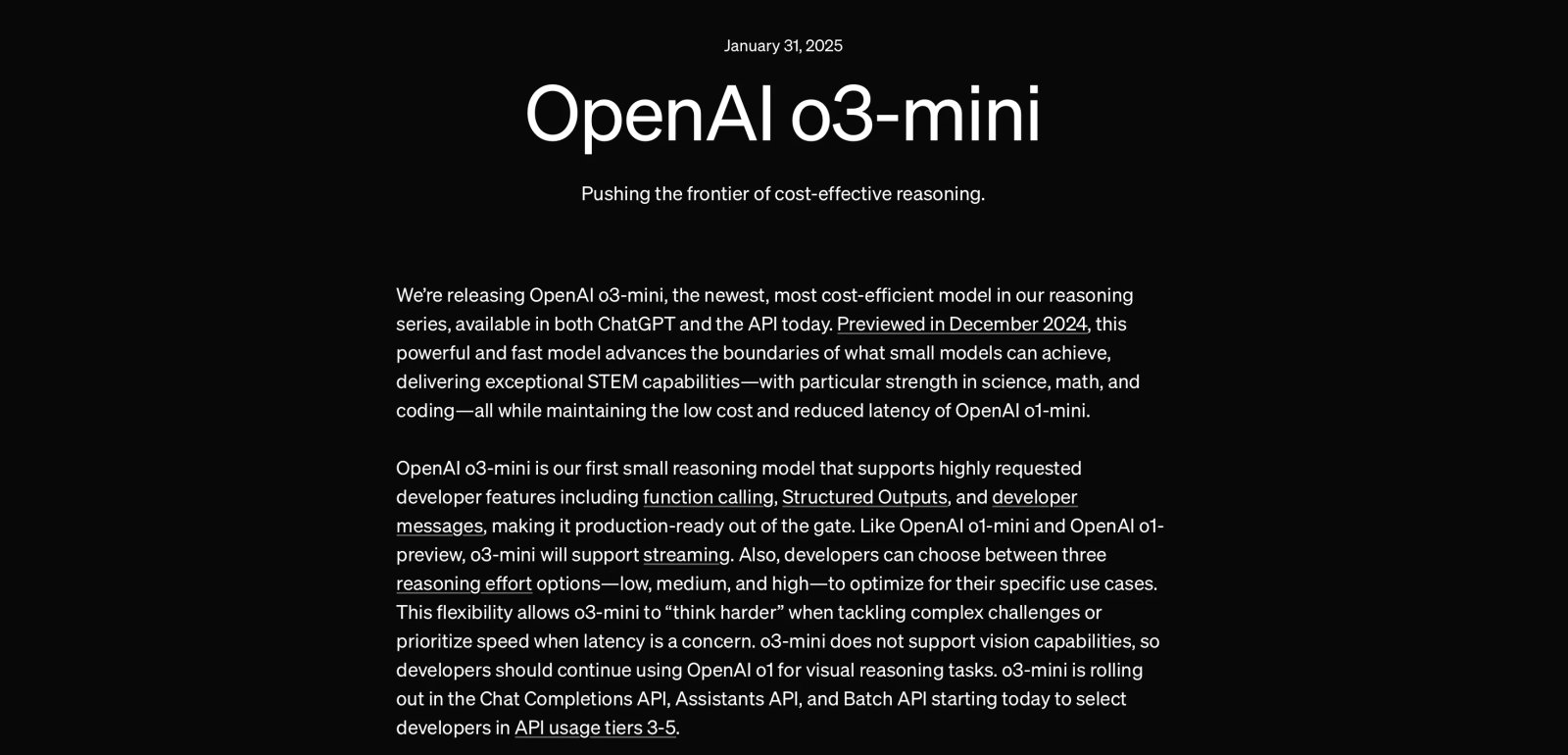 OpenAI o3-mini и o3-mini-high