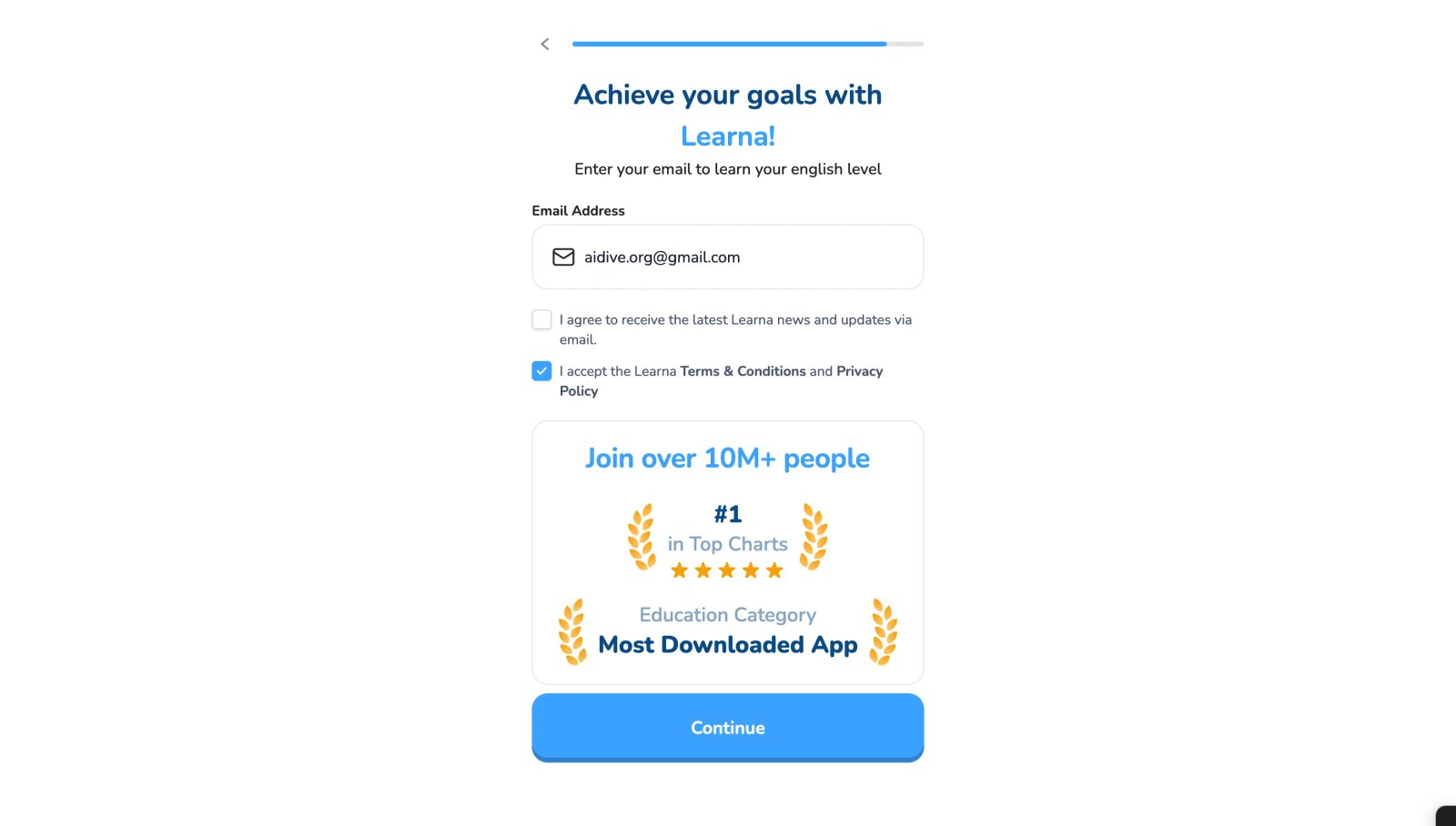 Learna AI Goals Learna AI Goals