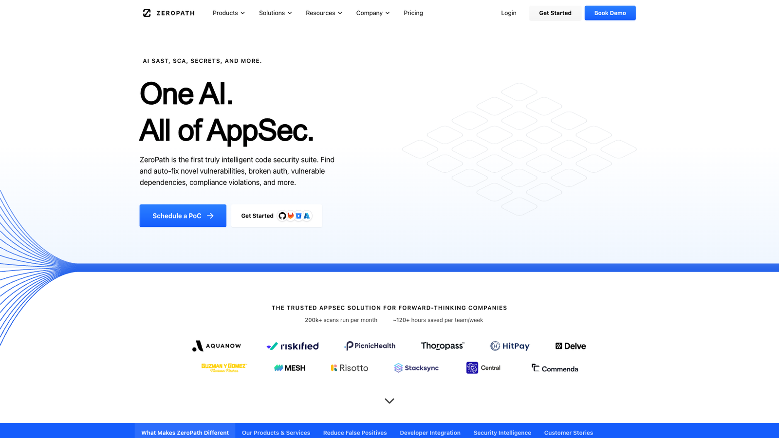 ZeroPath — интерфейс нейросети