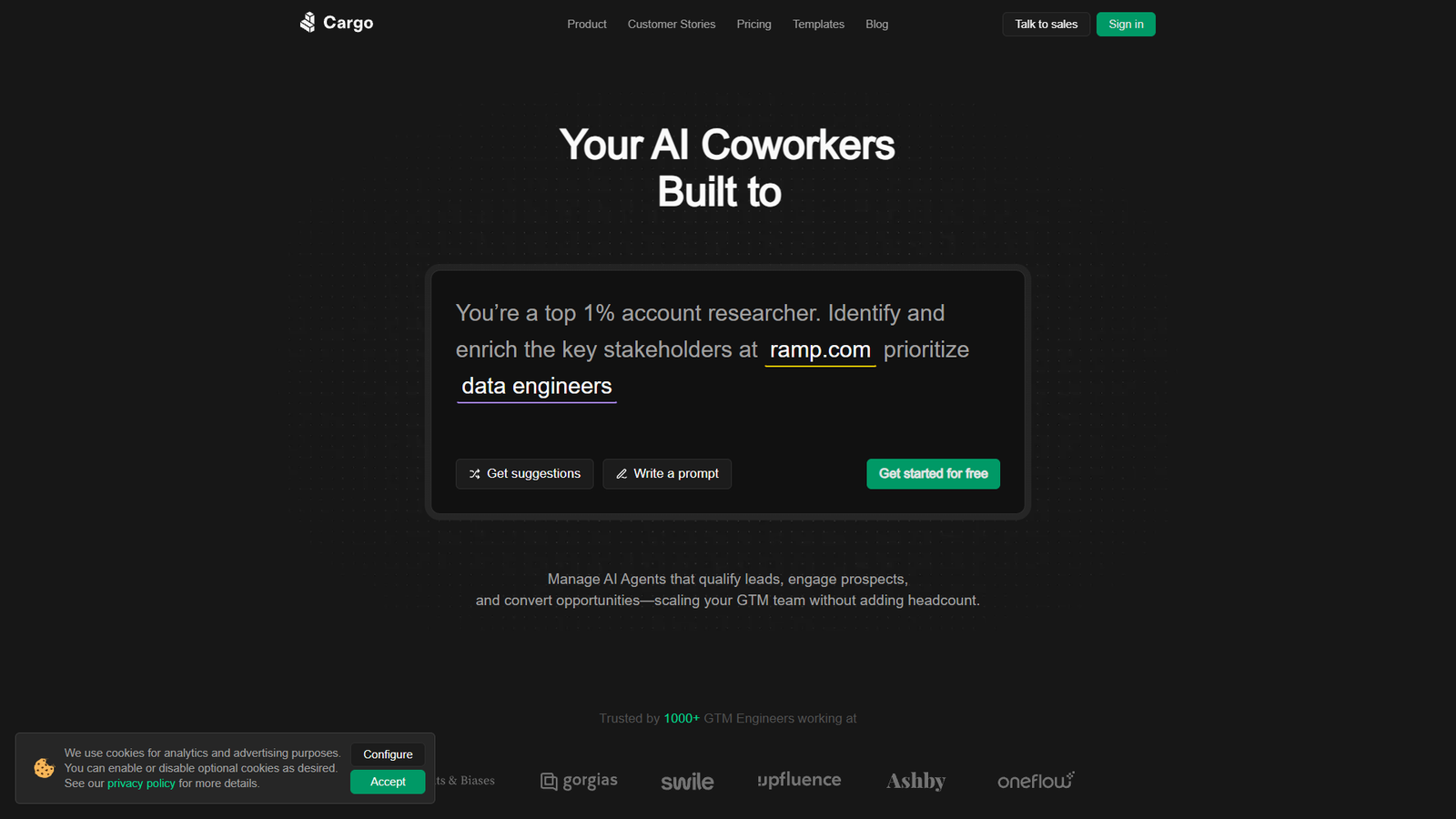 Cargo AI — интерфейс нейросети Cargo AI — интерфейс нейросети