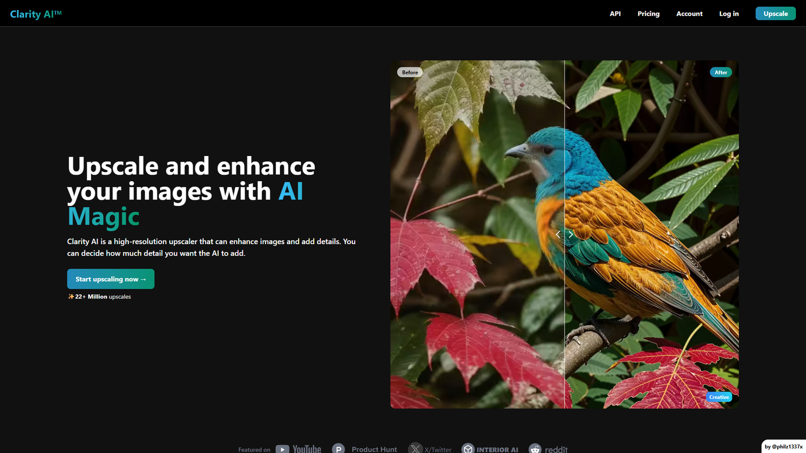 Clarity AI — интерфейс нейросети Clarity AI — интерфейс нейросети