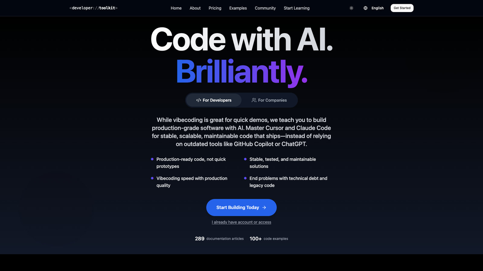 Developer Toolkit — интерфейс нейросети Developer Toolkit — интерфейс нейросети