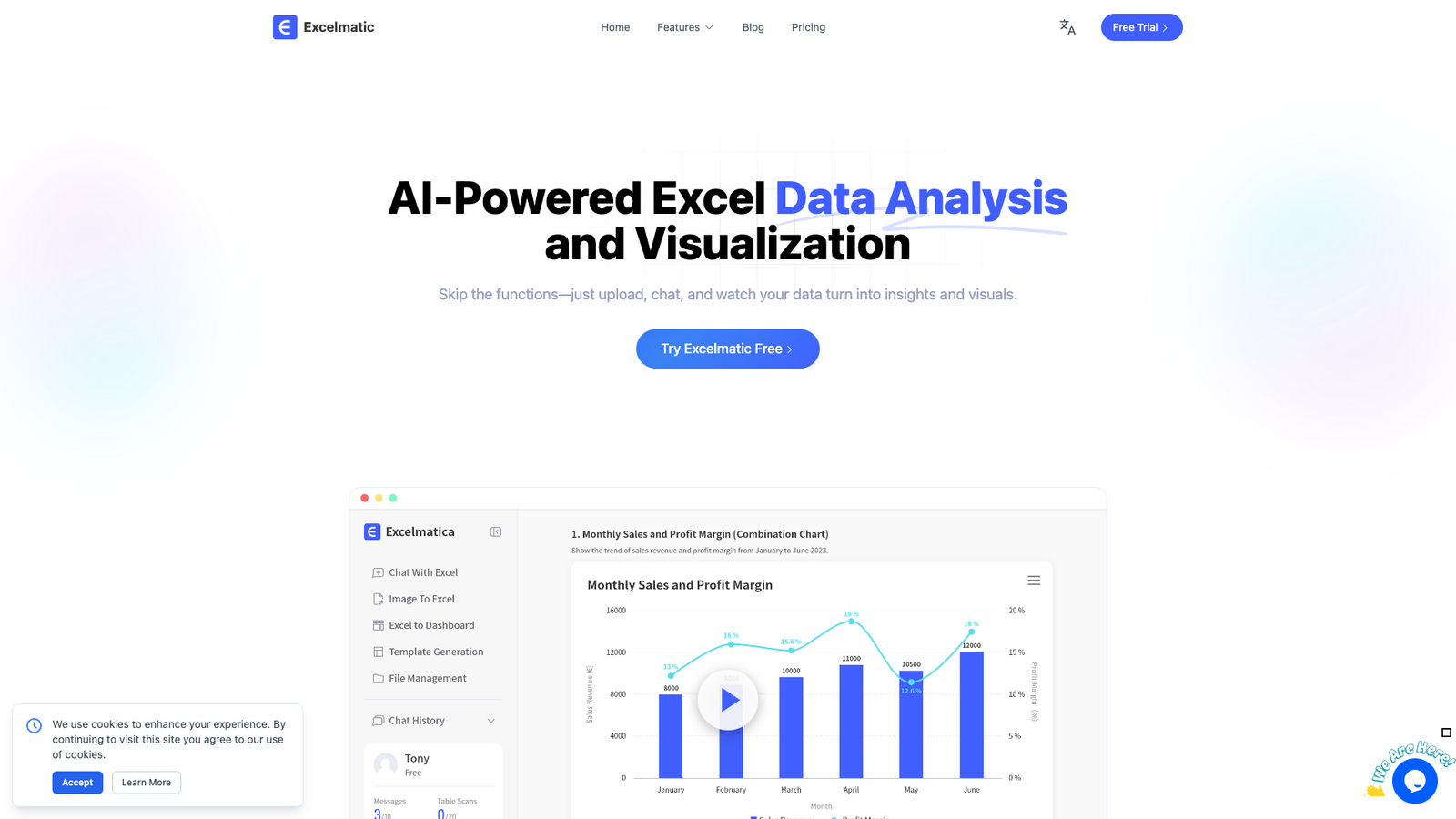 Excelmatic — интерфейс нейросети Excelmatic — интерфейс нейросети