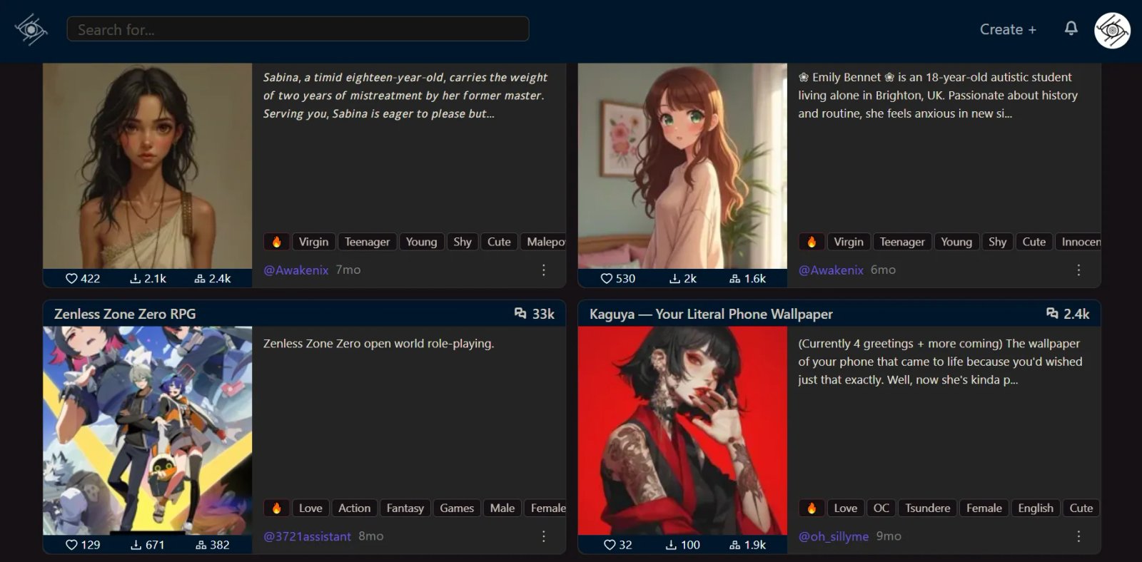 Chub Персонажи Chub Персонажи