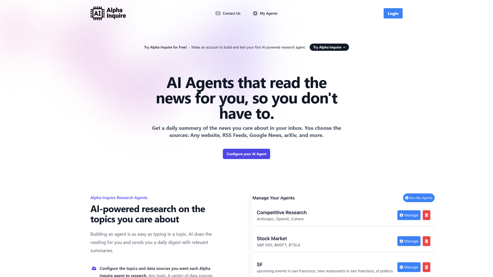 Alpha Inquire — интерфейс нейросети Alpha Inquire — интерфейс нейросети