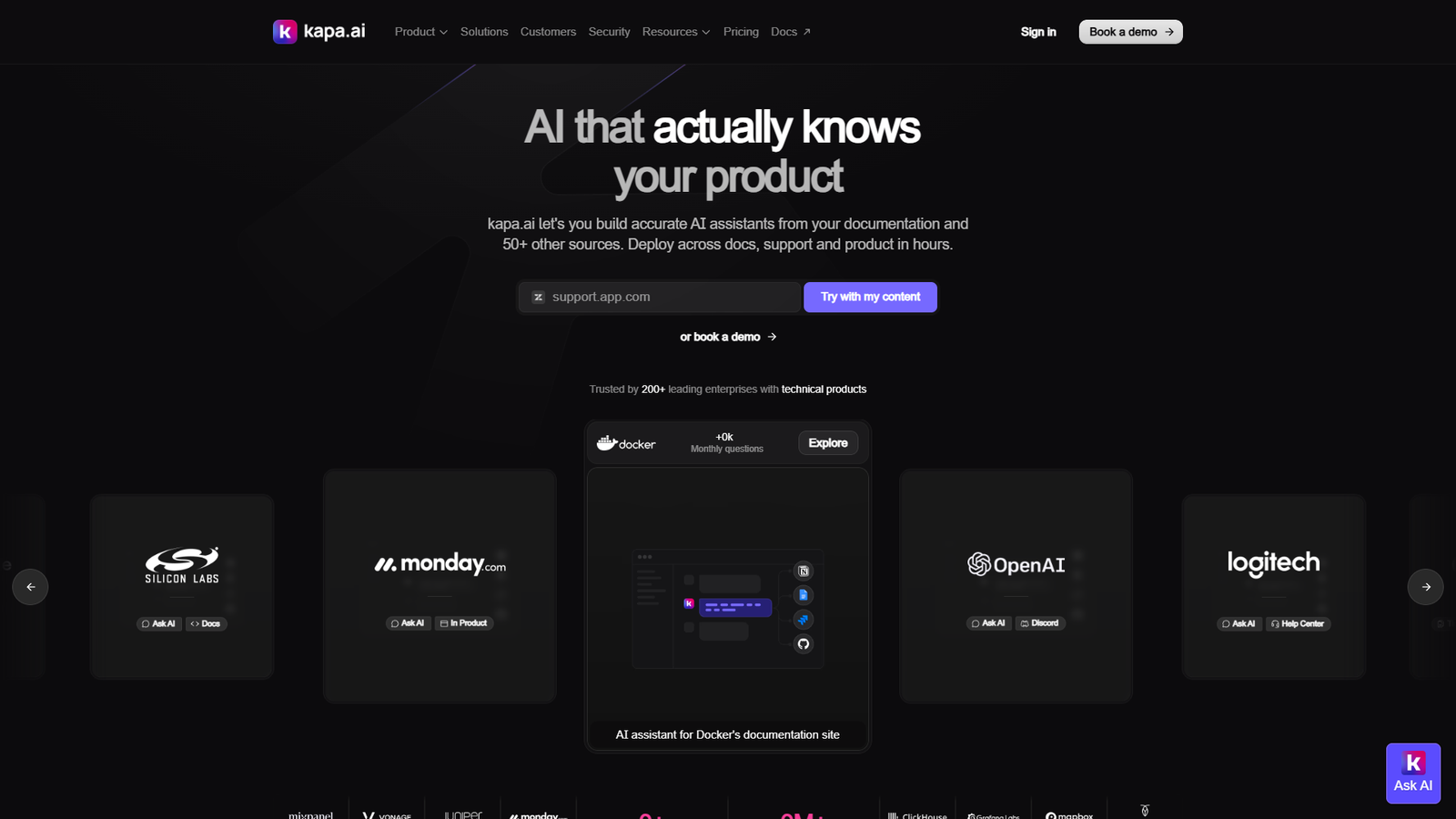 kapa.ai — интерфейс нейросети kapa.ai — интерфейс нейросети