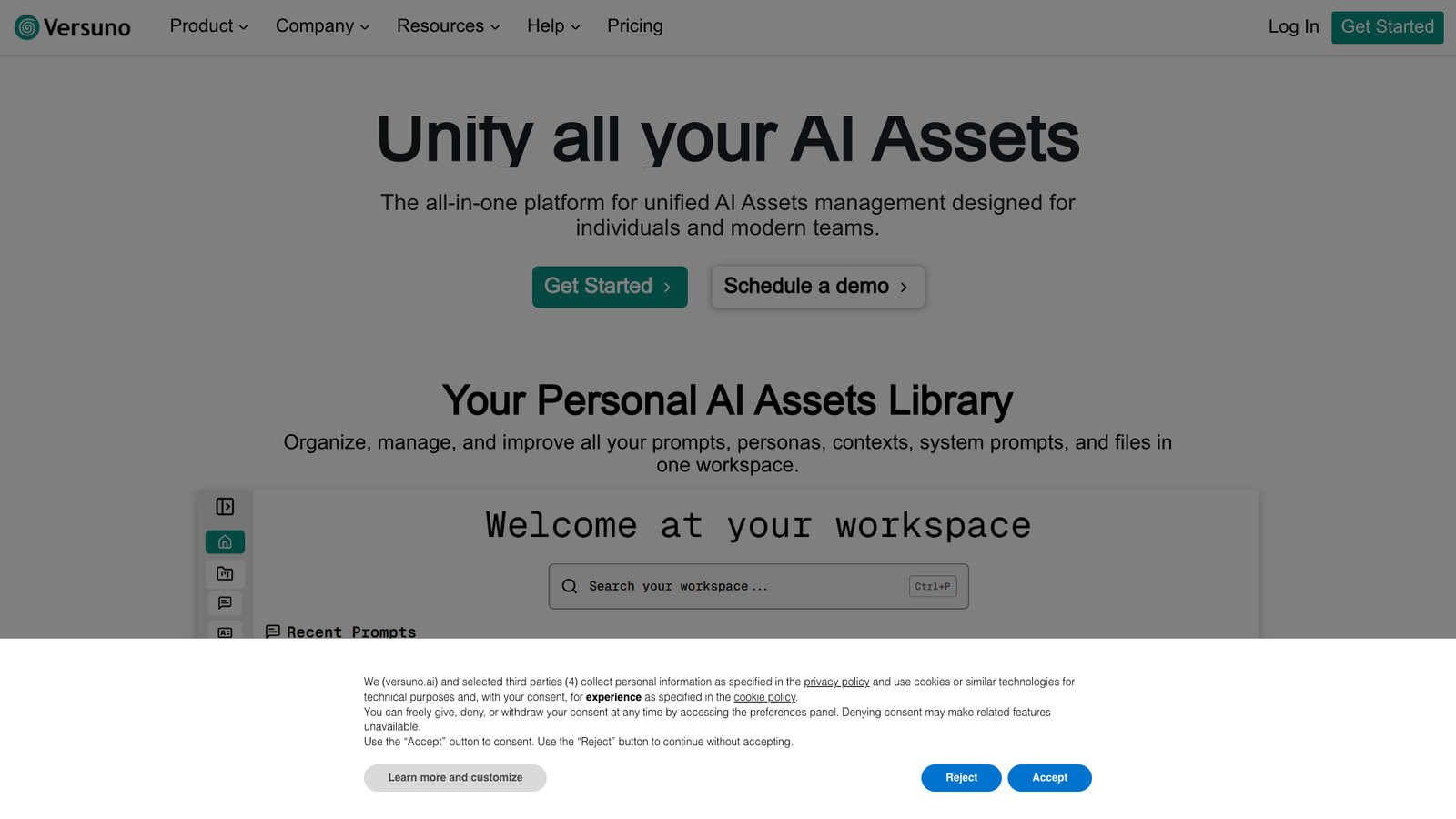 Versuno — интерфейс нейросети