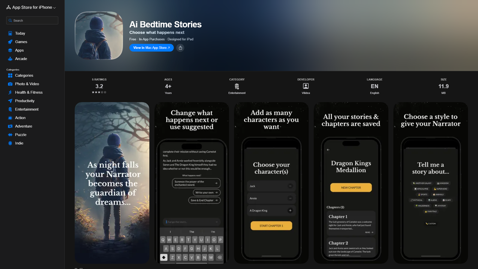 Ai Bedtime Stories — интерфейс нейросети Ai Bedtime Stories — интерфейс нейросети