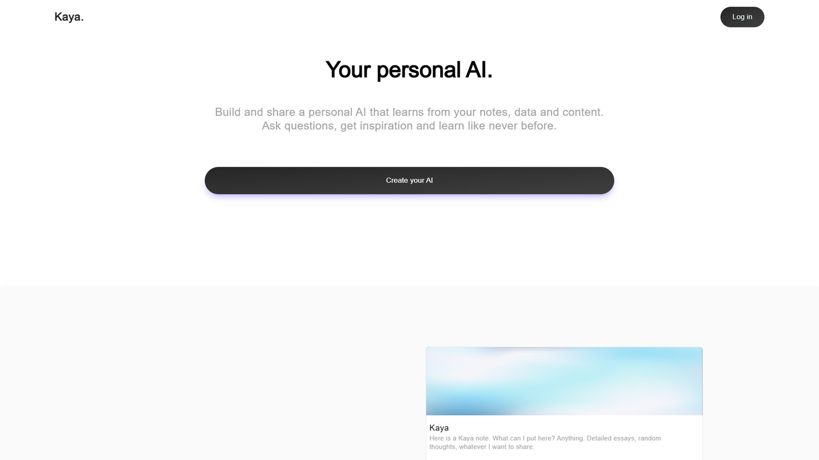 Kaya — интерфейс нейросети Kaya — интерфейс нейросети