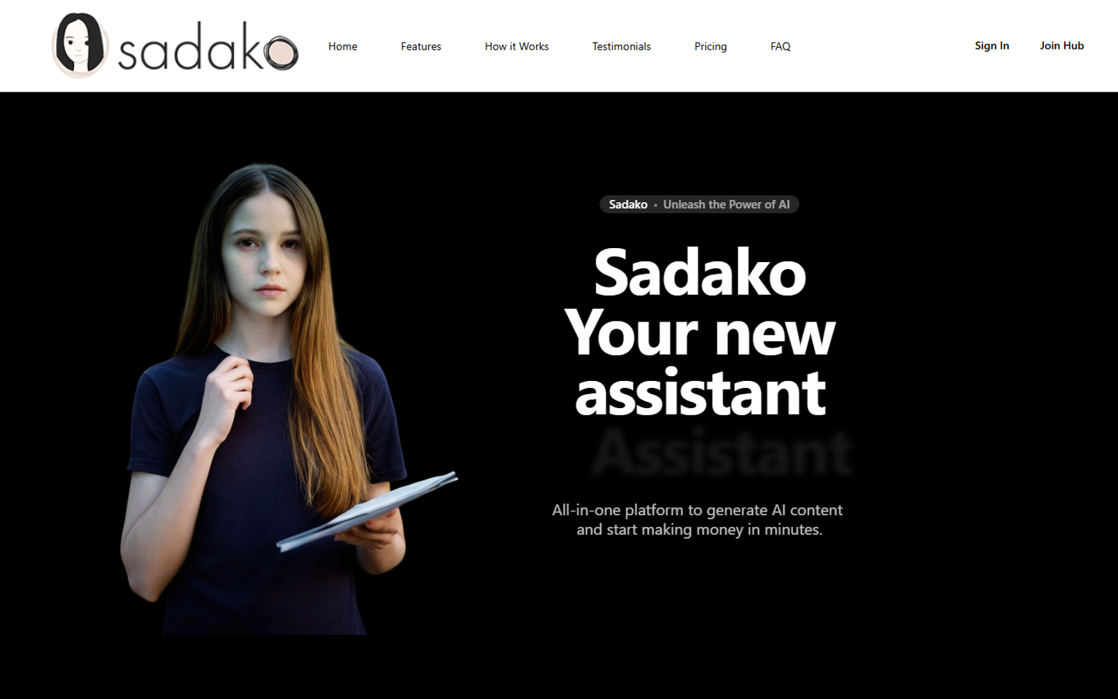 Sadako — интерфейс нейросети Sadako — интерфейс нейросети