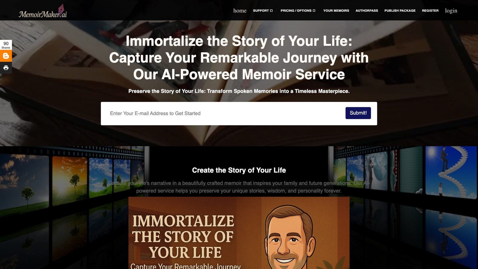 MemoirMaker — интерфейс нейросети