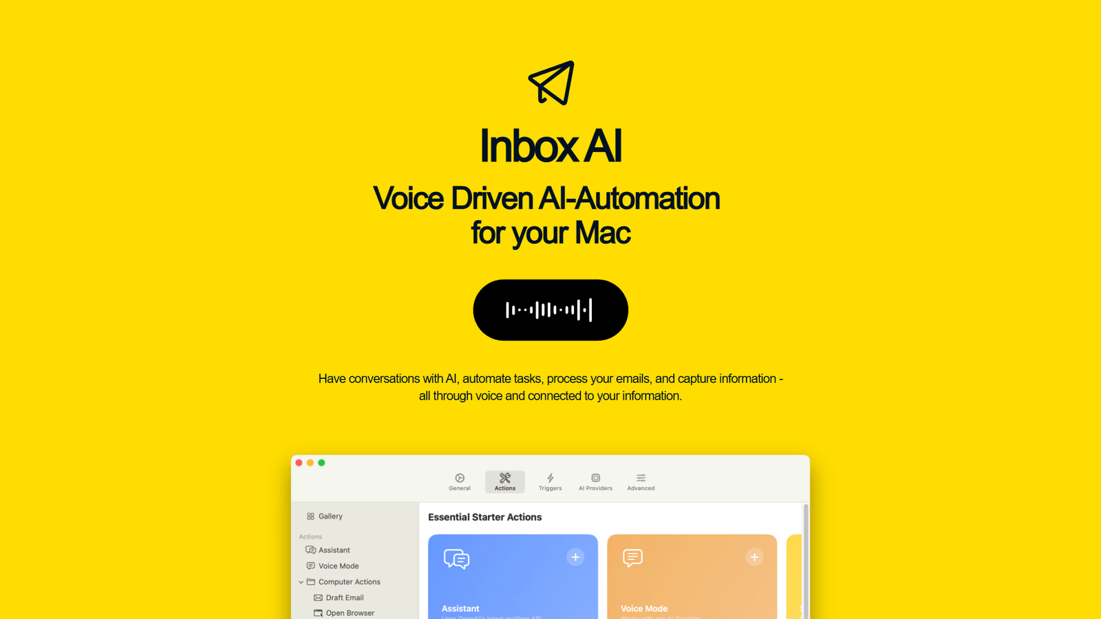 Inbox AI — интерфейс нейросети Inbox AI — интерфейс нейросети