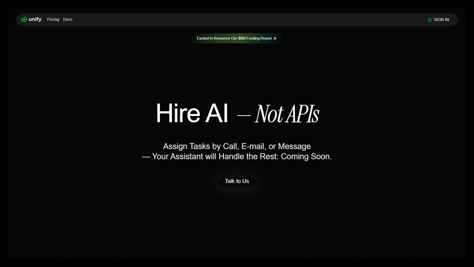 Unify AI — интерфейс нейросети Unify AI — интерфейс нейросети