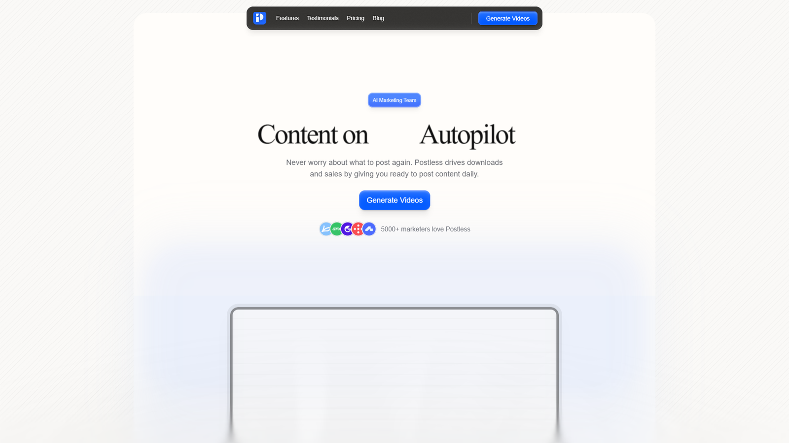 Postless — интерфейс нейросети Postless — интерфейс нейросети