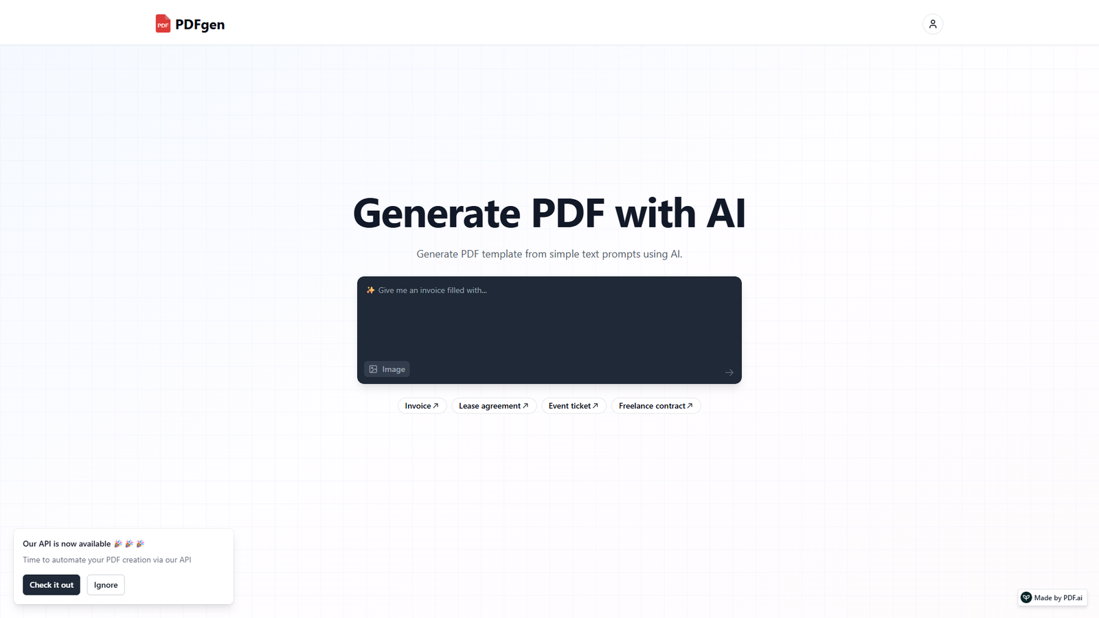 PDFgen — интерфейс нейросети PDFgen — интерфейс нейросети